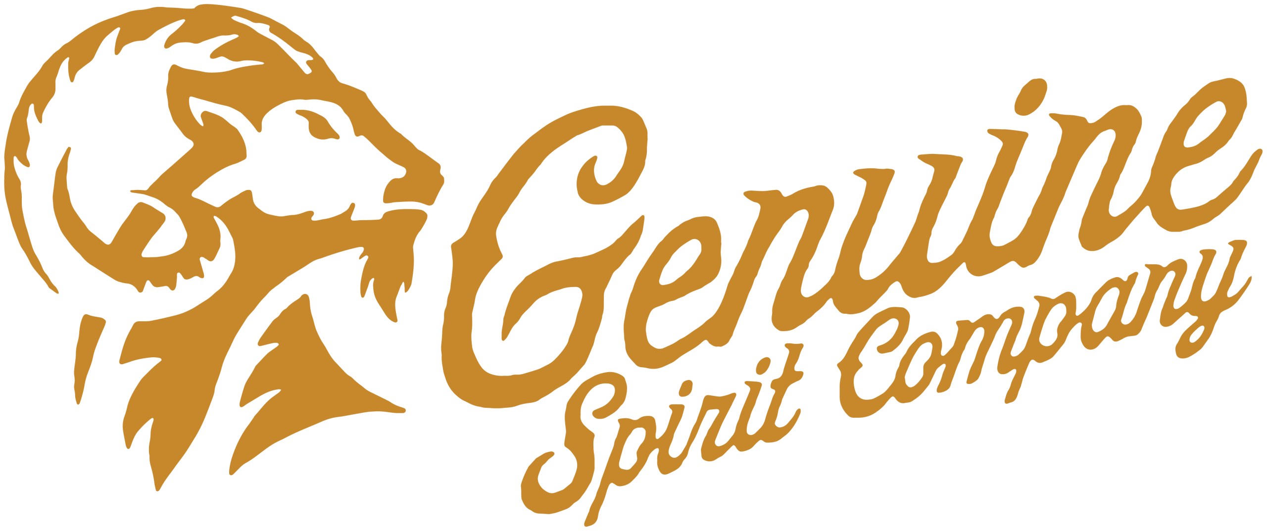 Genuine Spirit Company Logo - Gold